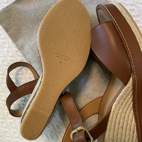 Aquatalia Leena Caramel espadrilles size 9/39 - Picture 10 of 12